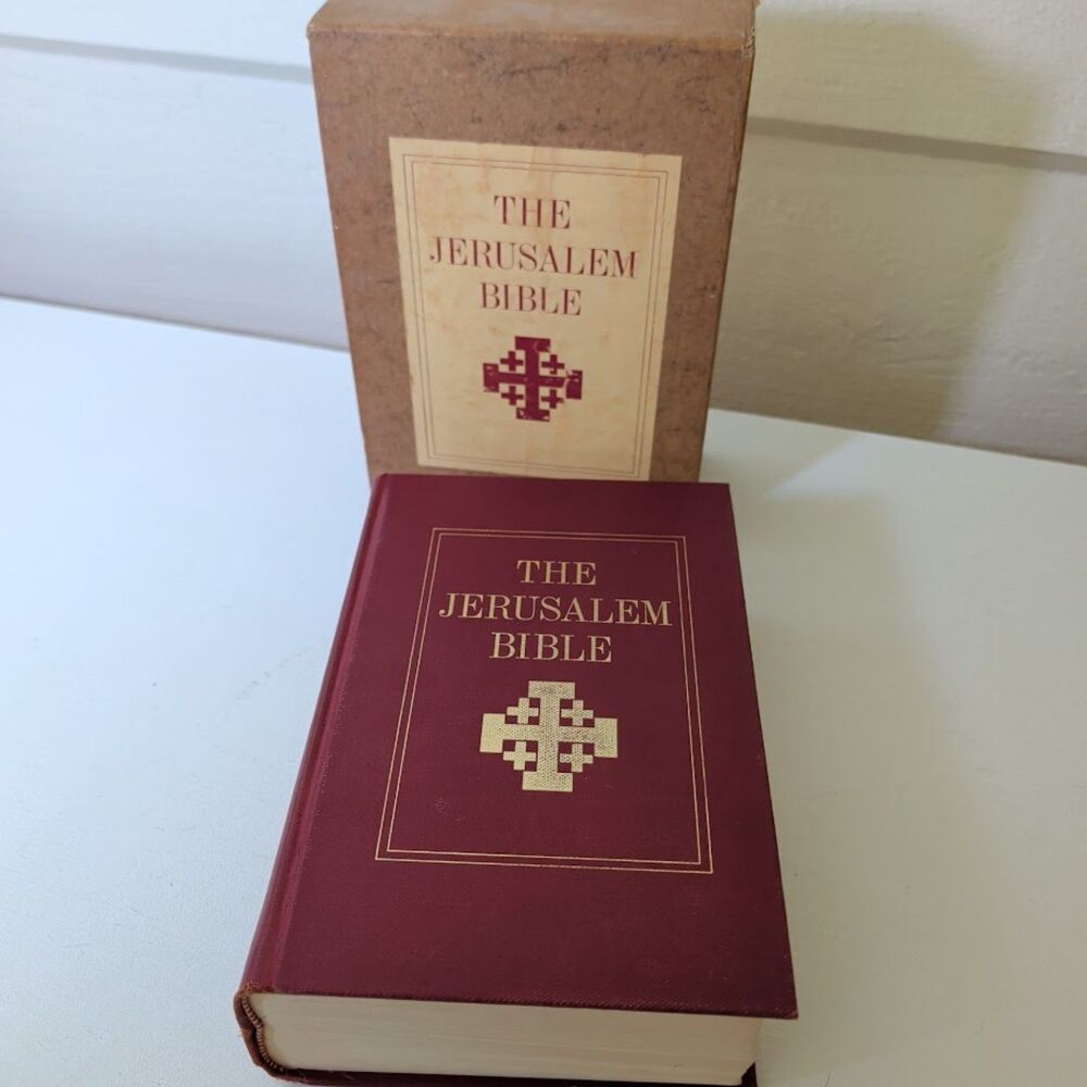 Vintage 66 Jerusalem Bible  Edition Doubleday Hardcover Slipcase JRR Tolkien Co